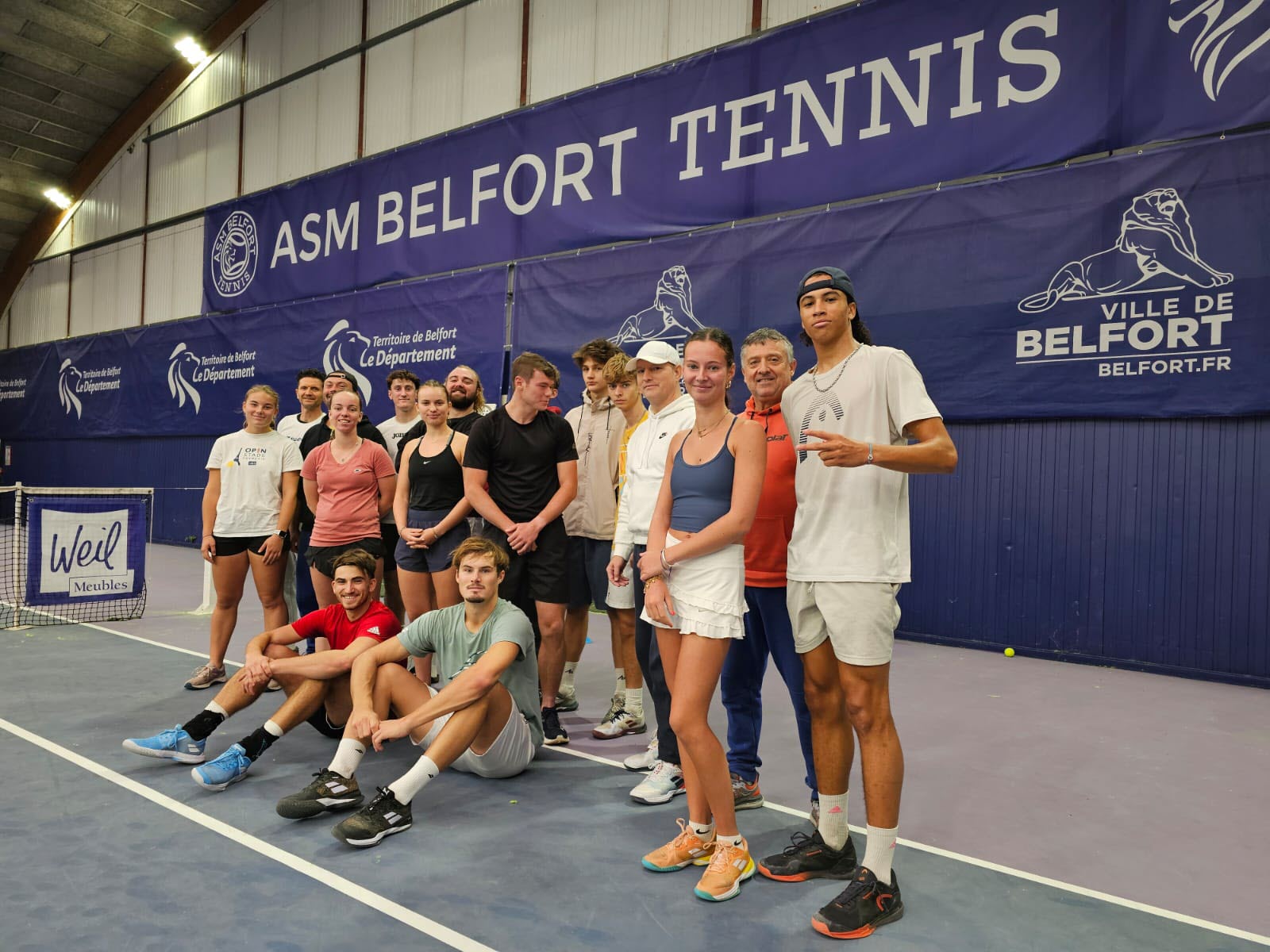 Photo de groupe Belfort Tennis Performance